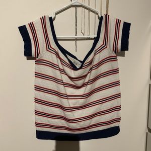american eagle off shoulder top